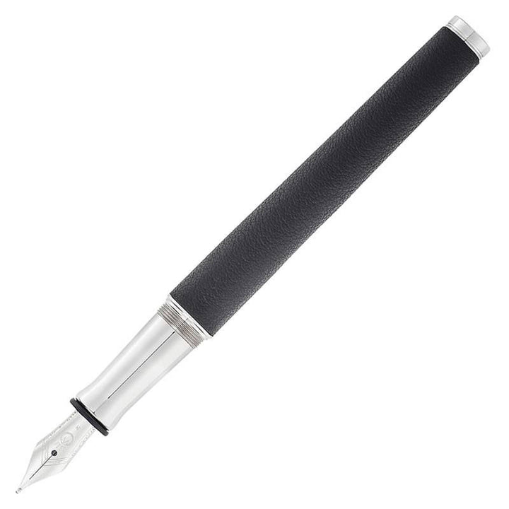 WALDMANN SOLON FOUNTAIN PEN BLACK LEATHER M