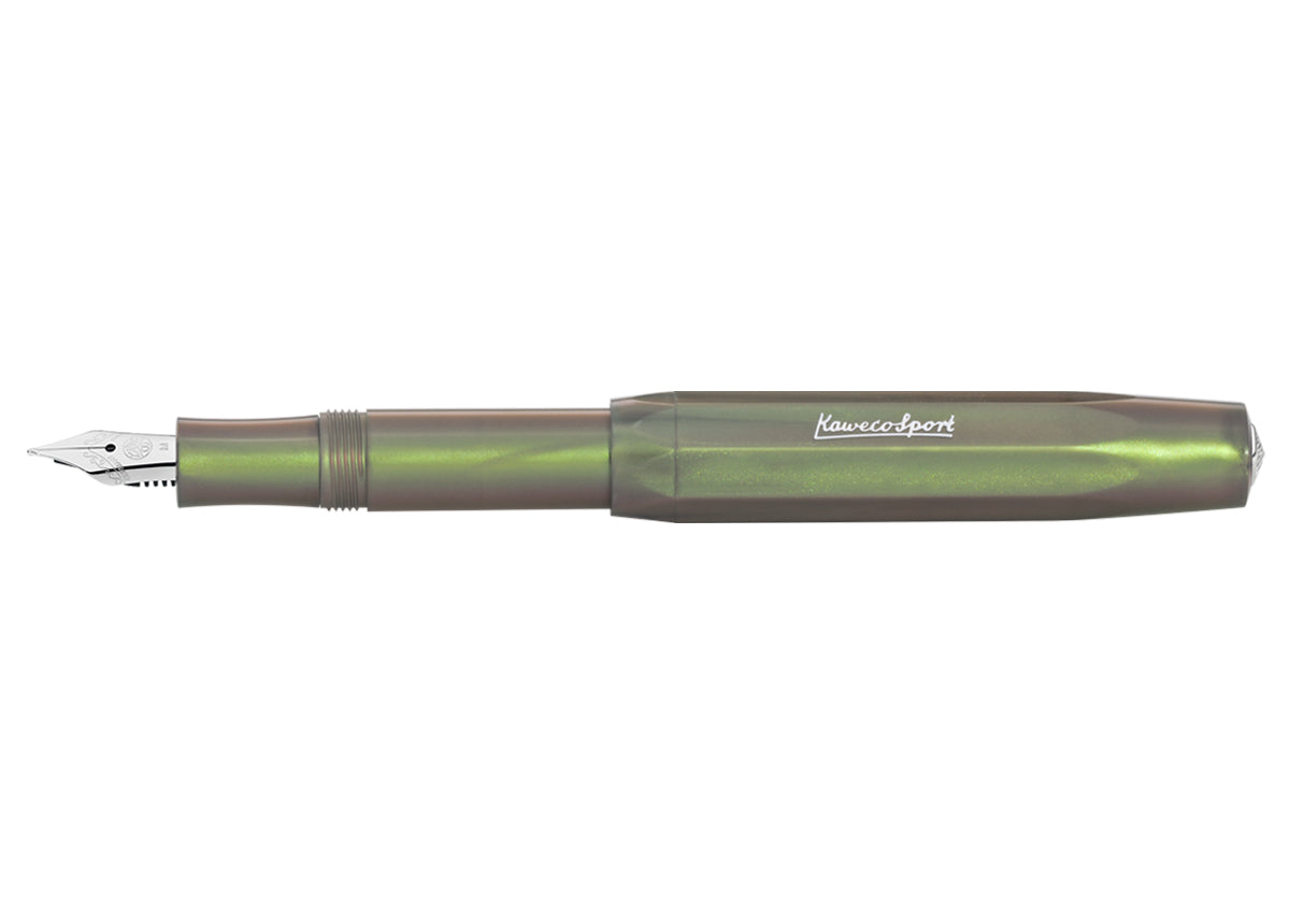 kaweco　スポーツ　シャドウグリーン　EF　インクつき Kaweco Lunar Sport Fountain Pen - Shadow Green | Iconic Pocket Pen