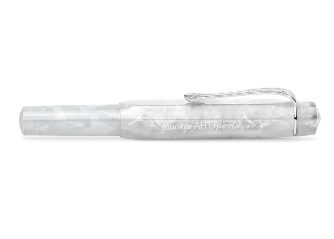 KAWECO ART SPORT FOUNTAIN PEN MINERAL WHITE