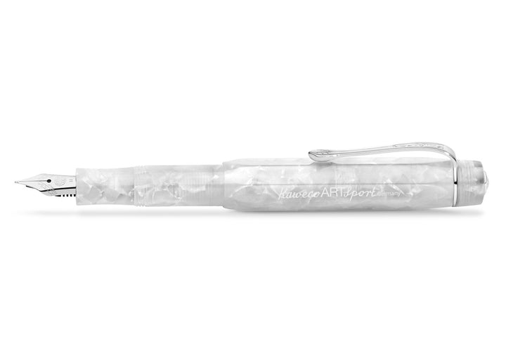 KAWECO ART SPORT FOUNTAIN PEN MINERAL WHITE