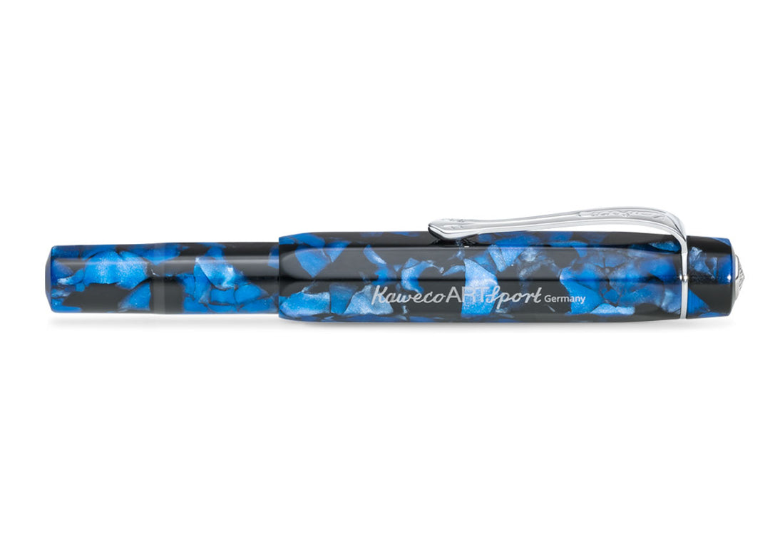 KAWECO ART SPORT FOUNTAIN PEN PEBBLE BLUE 