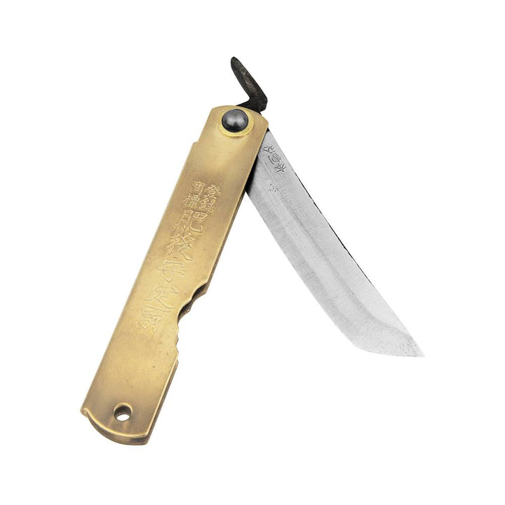 HIGONOKAMI WHITE PAPER STEEL SWORD SHAPED BLADE BRASS L