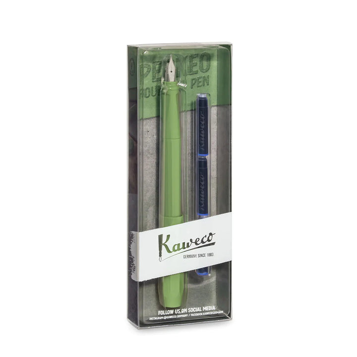 KAWECO PERKEO FOUNTAIN PEN JUNGLE GREEN SET