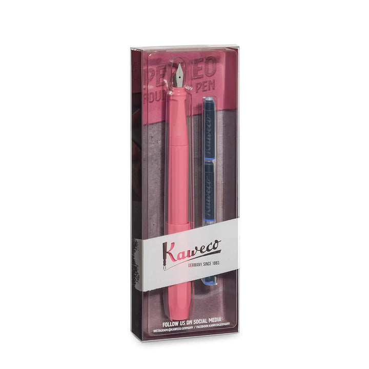 KAWECO PERKEO FOUNTAIN PEN PEONY BLOSSOM SET