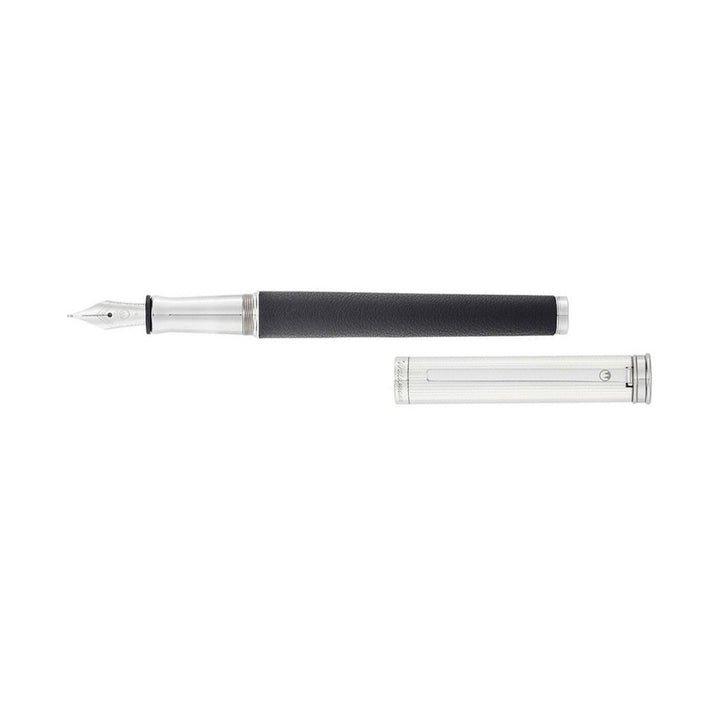 WALDMANN SOLON FOUNTAIN PEN BLACK LEATHER M