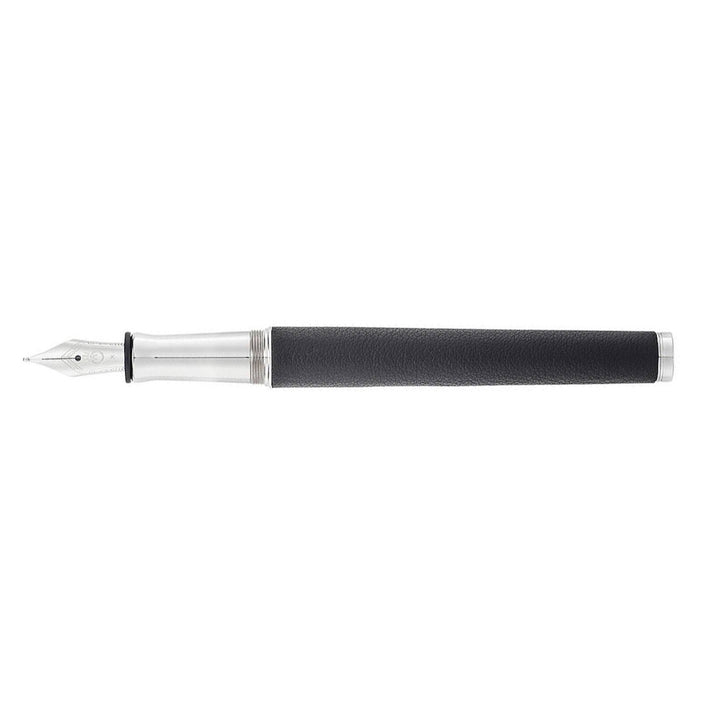 WALDMANN SOLON FOUNTAIN PEN BLACK LEATHER M