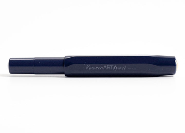 KAWECO ART SPORT FOUNTAIN PEN DARK BLUE GOLD TRIM LIMITED EDITION