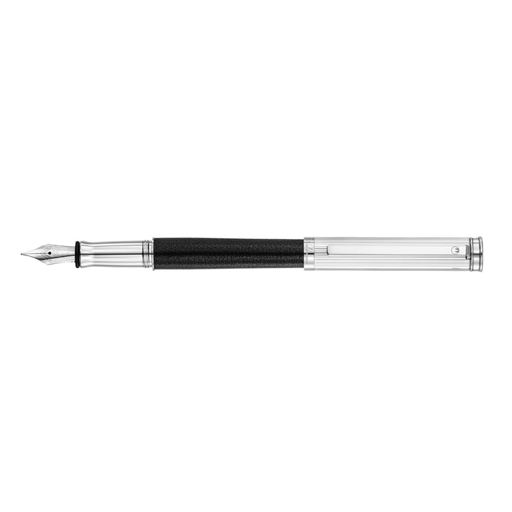 WALDMANN SOLON FOUNTAIN PEN BLACK LEATHER M