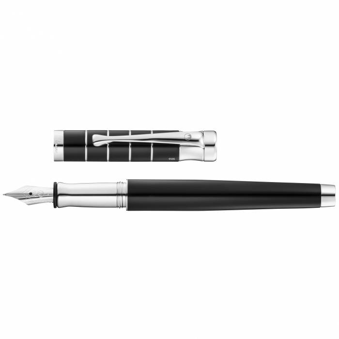 WALDMANN TANGO FOUNTAIN PEN BLACK F