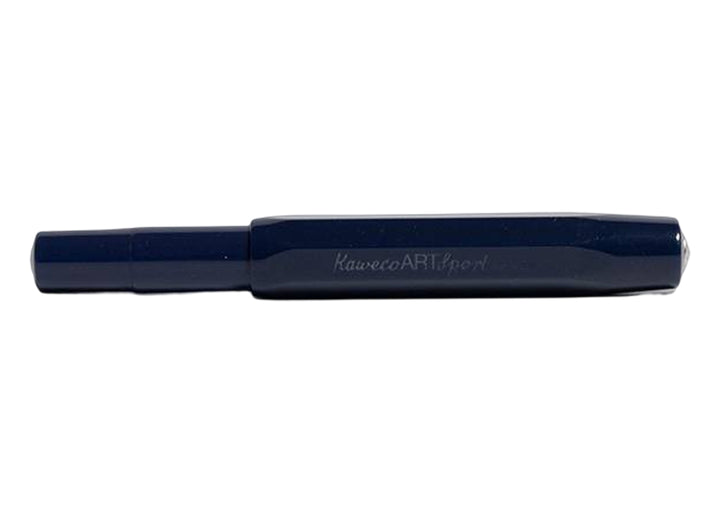 KAWECO ART SPORT FOUNTAIN PEN DARK BLUE SILVER TRIM LIMITED EDITION