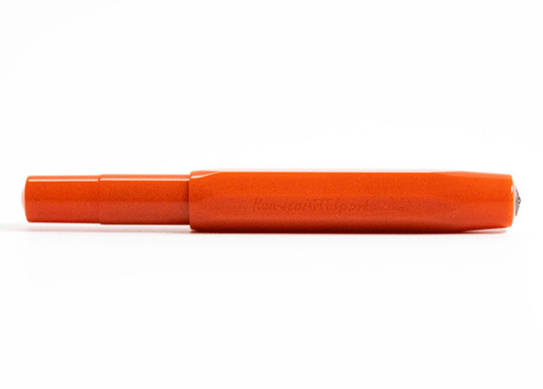 KAWECO ART SPORT FOUNTAIN PEN CORAL RED BLACK TRIM LIMITED EDITION