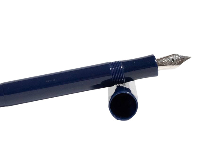 KAWECO ART SPORT FOUNTAIN PEN DARK BLUE SILVER TRIM LIMITED EDITION