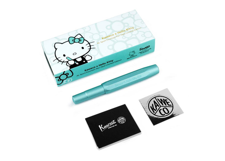 KAWECO X HELLO KITTY AL SPORT FOUNTAIN PEN OPAL SILVER EDITION