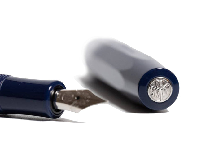 KAWECO ART SPORT FOUNTAIN PEN DARK BLUE SILVER TRIM LIMITED EDITION