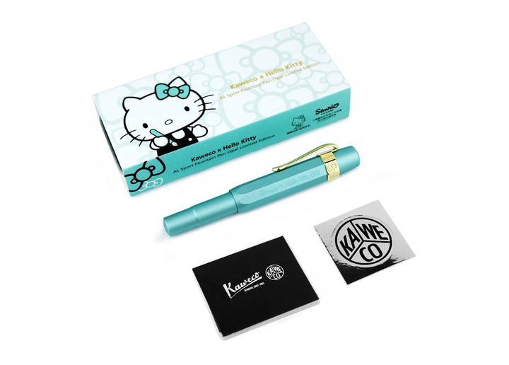 KAWECO X HELLO KITTY AL SPORT FOUNTAIN PEN OPAL GOLD EDITION