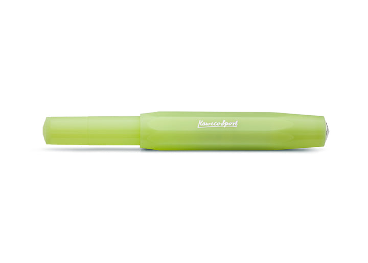 KAWECO FROSTED SPORT FOUNTAIN PEN FINE LIME