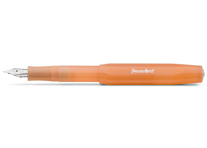 KAWECO FROSTED SPORT FOUNTAIN PEN SOFT MANDARINE