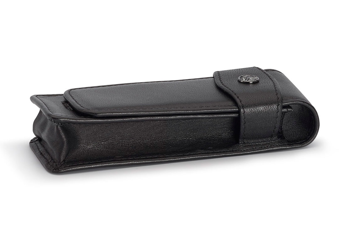 KAWECO STANDARD 2-PEN FLAP POUCH BLACK WITH SEPARATION