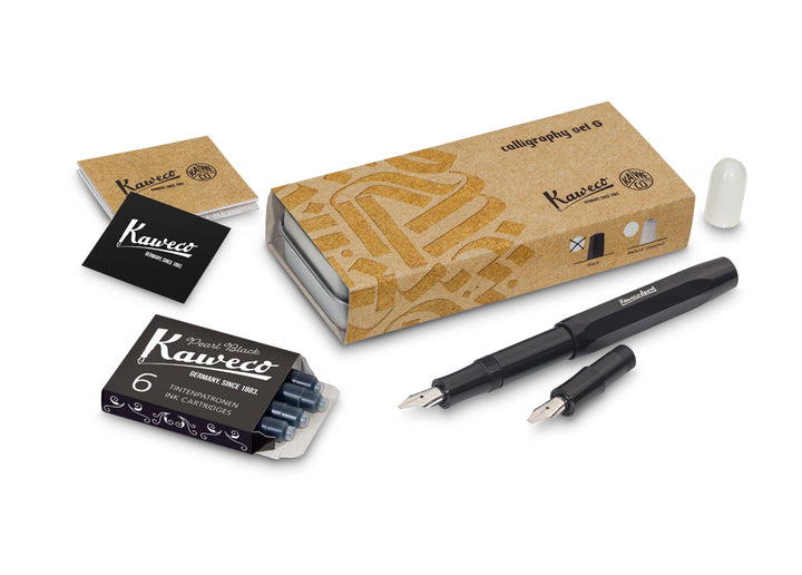 KAWECO CALLIGRAPHY SET "S" BLACK