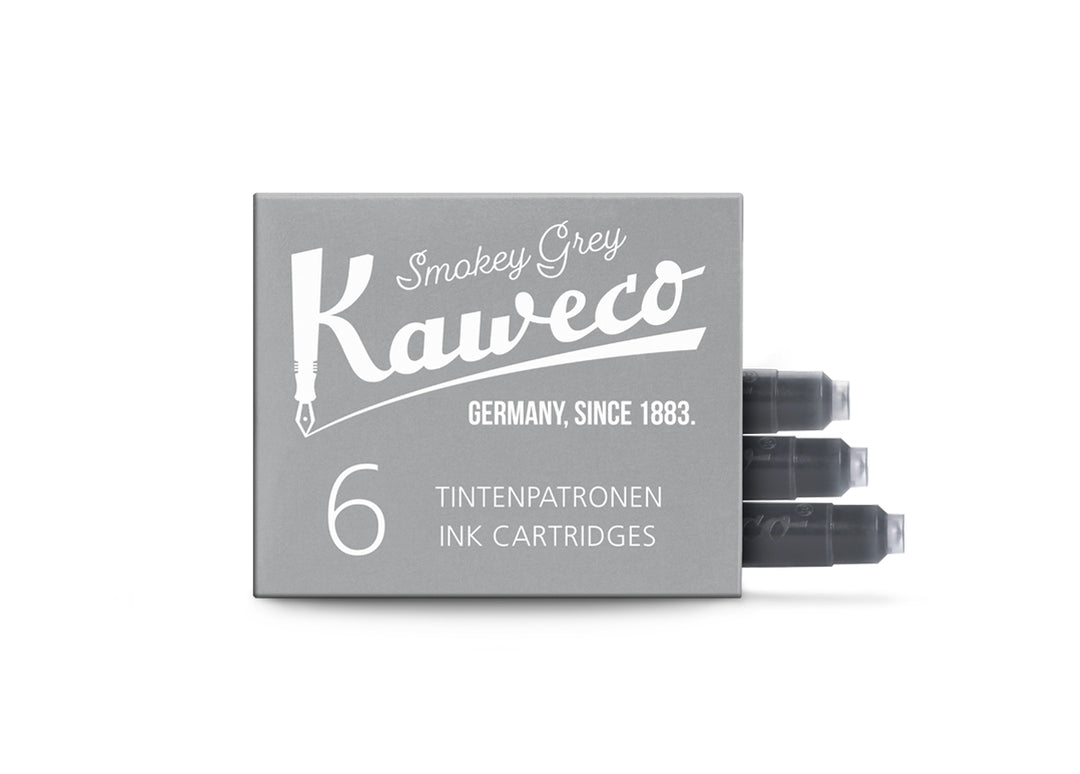 KAWECO INK CARTRIDGES 6 PIECES SMOKEY GREY