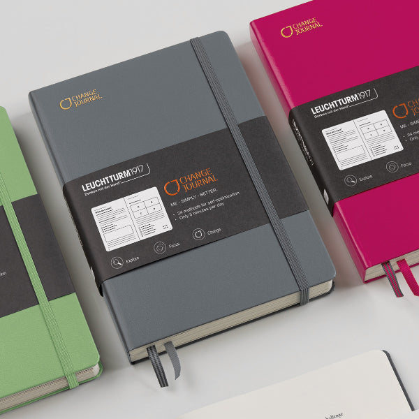 LEUCHTTURM1917 CHANGE JOURNAL HARDCOVER MEDIUM NOTEBOOK A5 ANTHRACITE