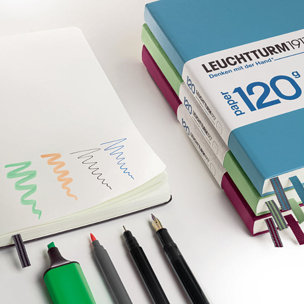 LEUCHTTURM1917 EDITION 120G HARDCOVER MEDIUM NOTEBOOK A5 SAGE