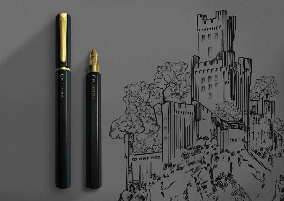 IWI CIVILIZATION FOUNTAIN PEN BLACK