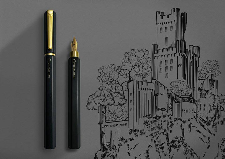 IWI CIVILIZATION FOUNTAIN PEN BLACK