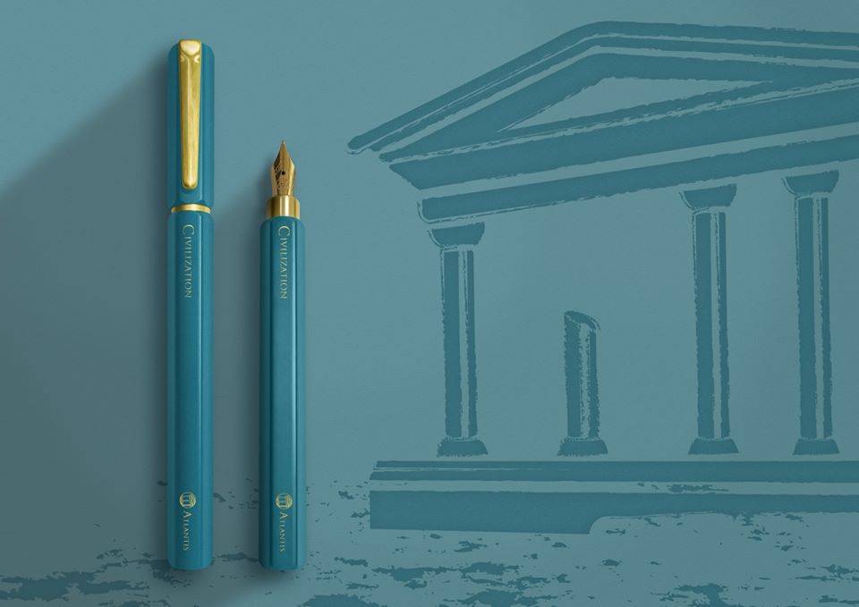 IWI CIVILIZATION FOUNTAIN PEN BLUE