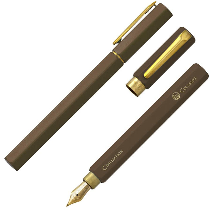 IWI CIVILIZATION FOUNTAIN PEN BROWN