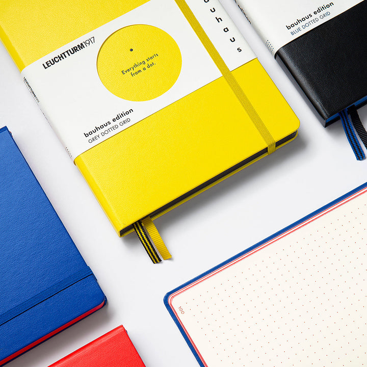 LEUCHTTURM1917 BAUHAUS EDITION HARDCOVER MEDIUM NOTEBOOK A5 LEMON