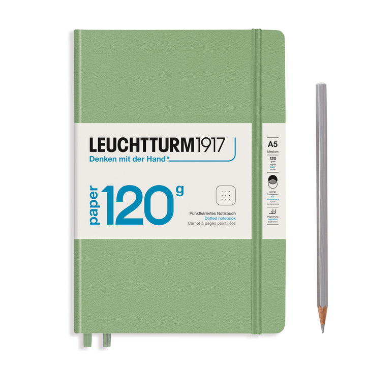 LEUCHTTURM1917 EDITION 120G HARDCOVER MEDIUM NOTEBOOK A5 SAGE