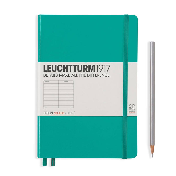 LEUCHTTURM1917 HARDCOVER MEDIUM NOTEBOOK A5 EMERALD