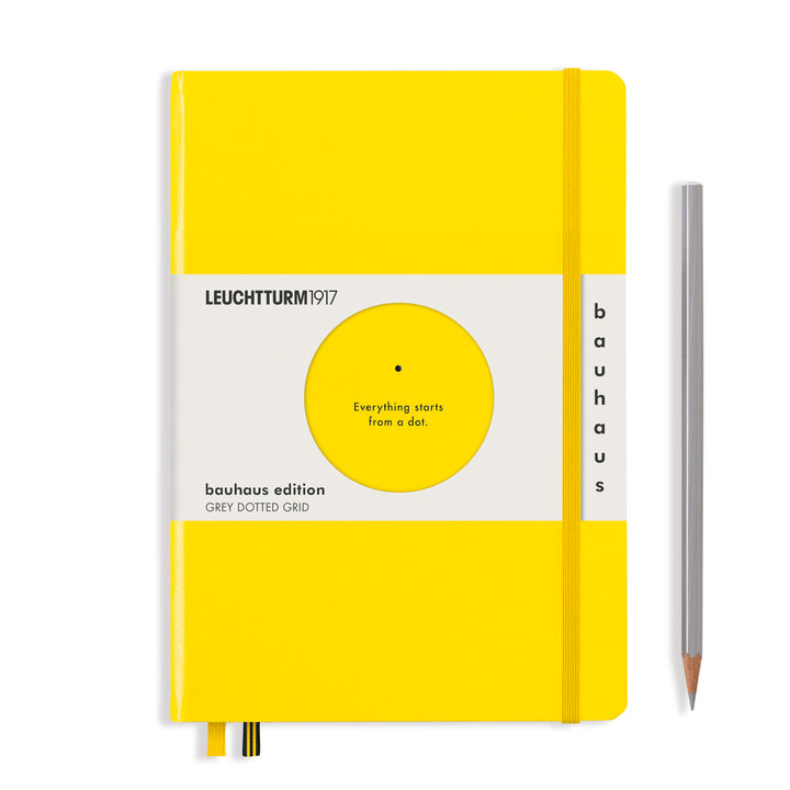 LEUCHTTURM1917 BAUHAUS EDITION HARDCOVER MEDIUM NOTEBOOK A5 LEMON