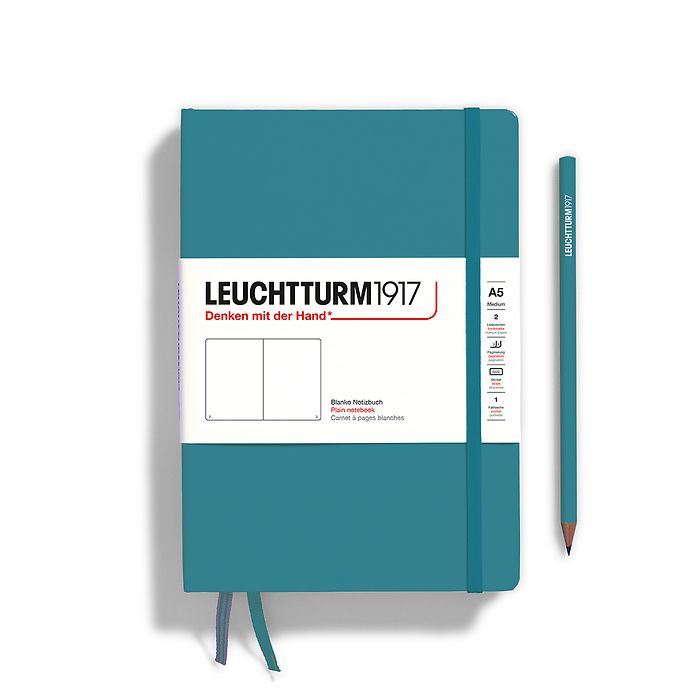 LEUCHTTURM1917 HARDCOVER MEDIUM NOTEBOOK A5 OCEAN