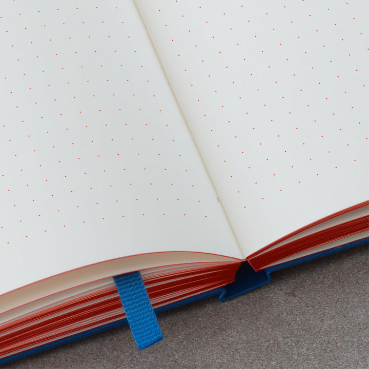 LEUCHTTURM1917 RED DOTS EDITION HARDCOVER MEDIUM NOTEBOOK A5 ROYAL BLUE
