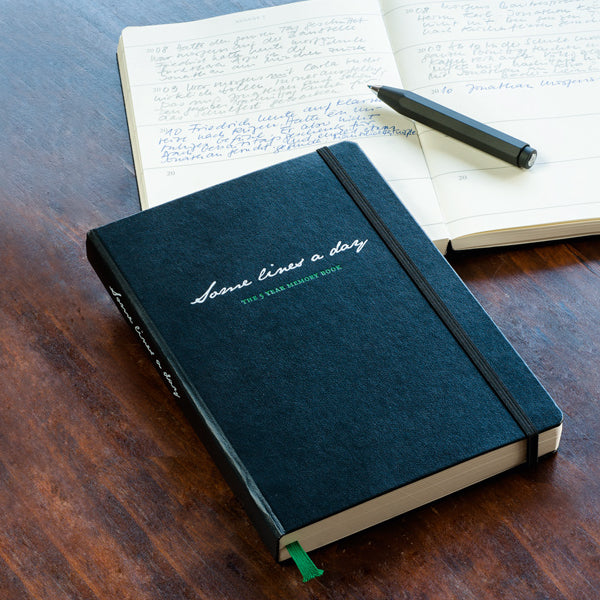 LEUCHTTURM1917 SOME LINES A DAY FIVE YEAR HARDCOVER MEDIUM NOTEBOOK A5 BLACK