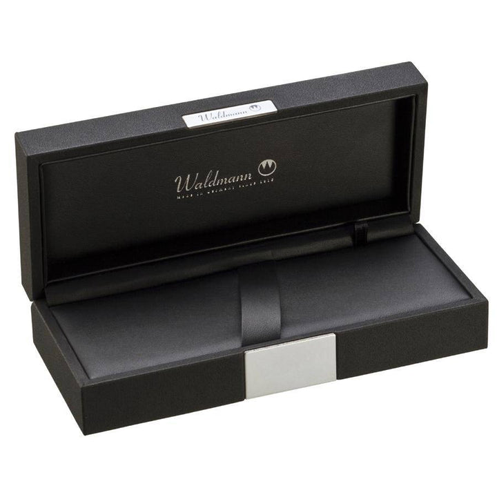 WALDMANN SOLON FOUNTAIN PEN BLACK LEATHER M