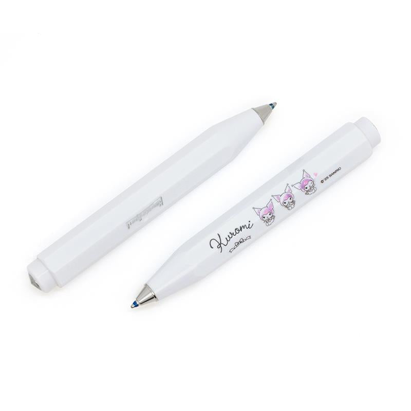 Kaweco X Kuromi Skyline Sport Ballpoint Pen – White on a white background showing different sides
