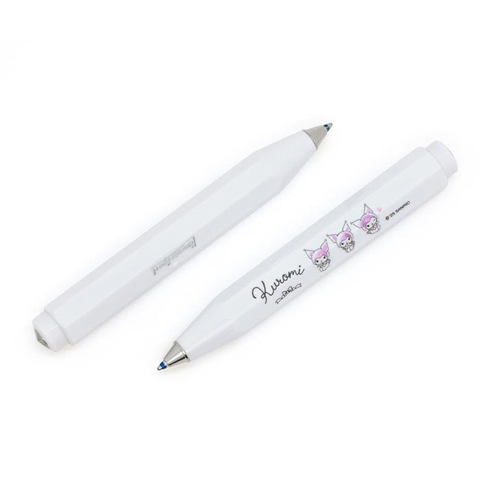 Kaweco X Kuromi Skyline Sport Ballpoint Pen – White on a white background showing different sides