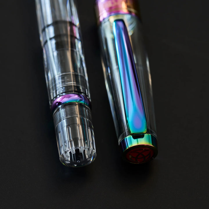TWSBI Diamond 580 Fountain Pen – Iris on a black background