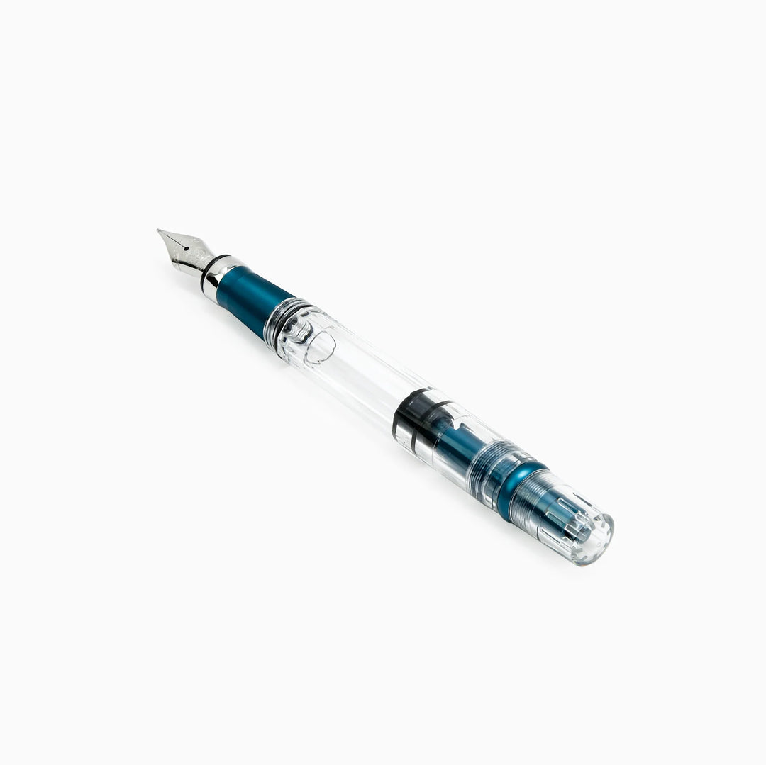 TWSBI Diamond 580ALR Fountain Pen – Prussian Blue, showing the body on a white background
