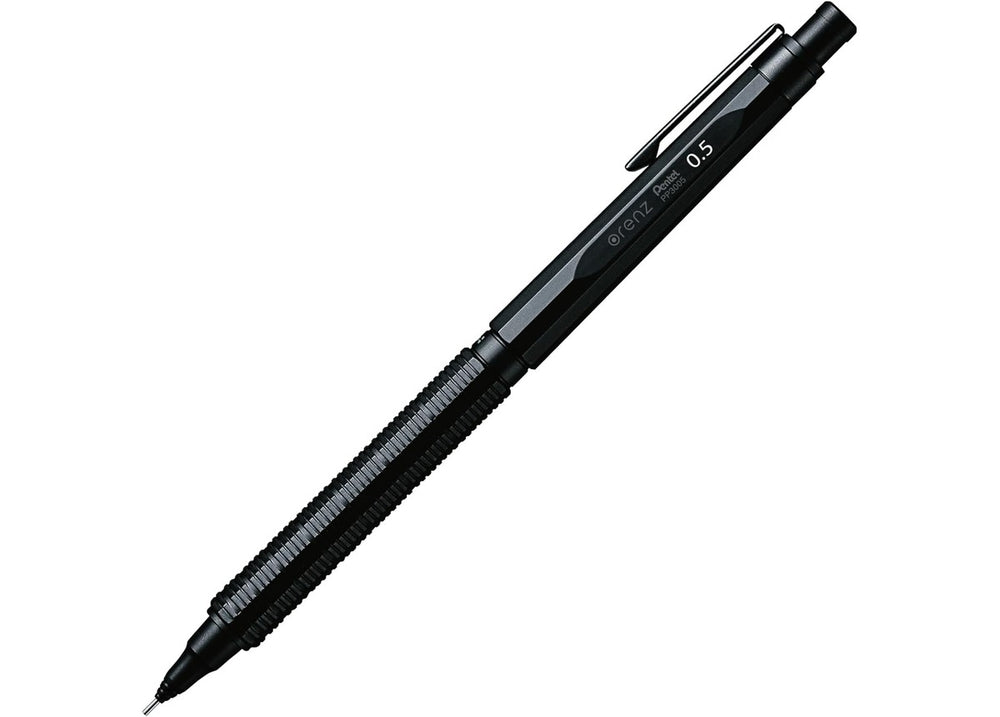 Pentel Orenz Nero Automatic Mechanical Pencil - Matte Black Iron-Nylon Composite Body - PP3000 Series