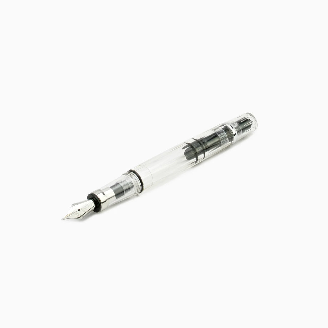 TWSBI Diamond 580 Fountain Pen – Clear, showing the body on a white background
