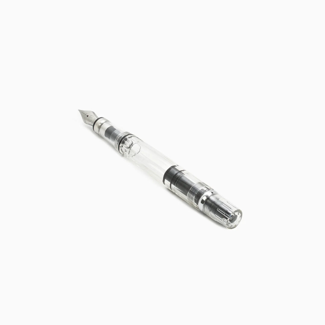 TWSBI Diamond 580 Fountain Pen – Clear, showing the body on a white background