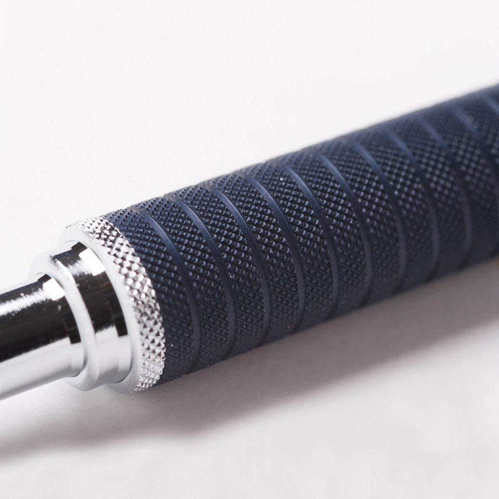 Close up of Staedtler 925 35 Night Blue grip and lead indicator.