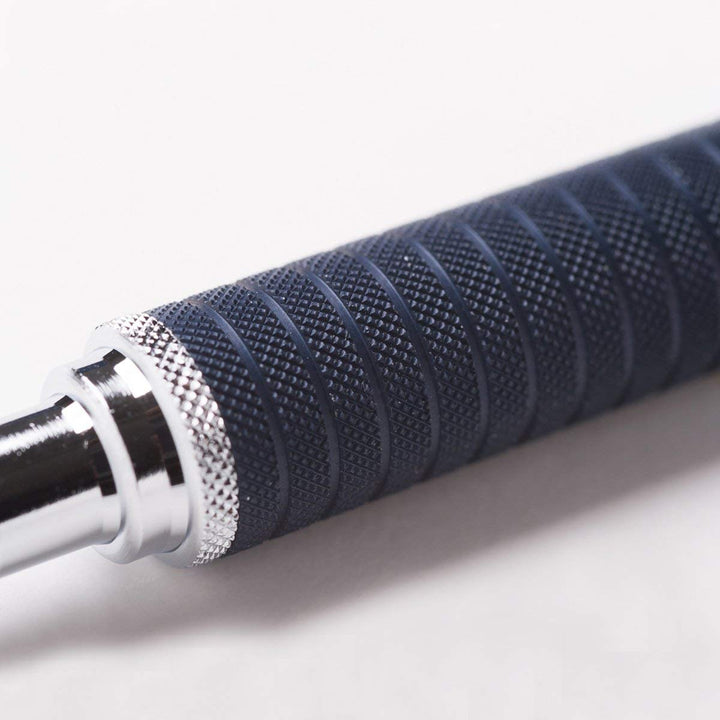 Close up of Staedtler 925 35 Night Blue grip and lead indicator.