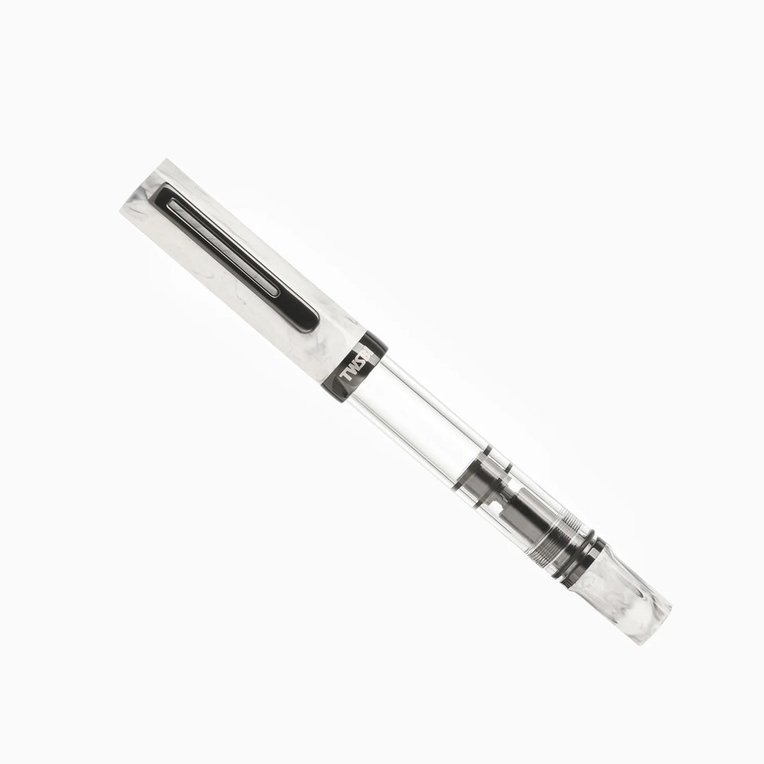 TWSBI ECO Fountain Pen – Carrara Onyx, closed, on a white background