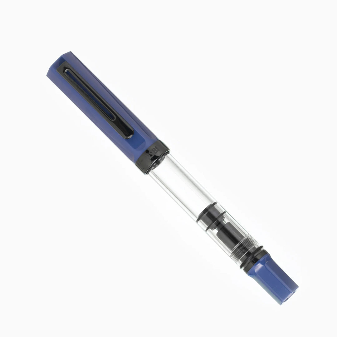 TWSBI ECO Fountain Pen – Slate Blue Onyx, closed, on a white background