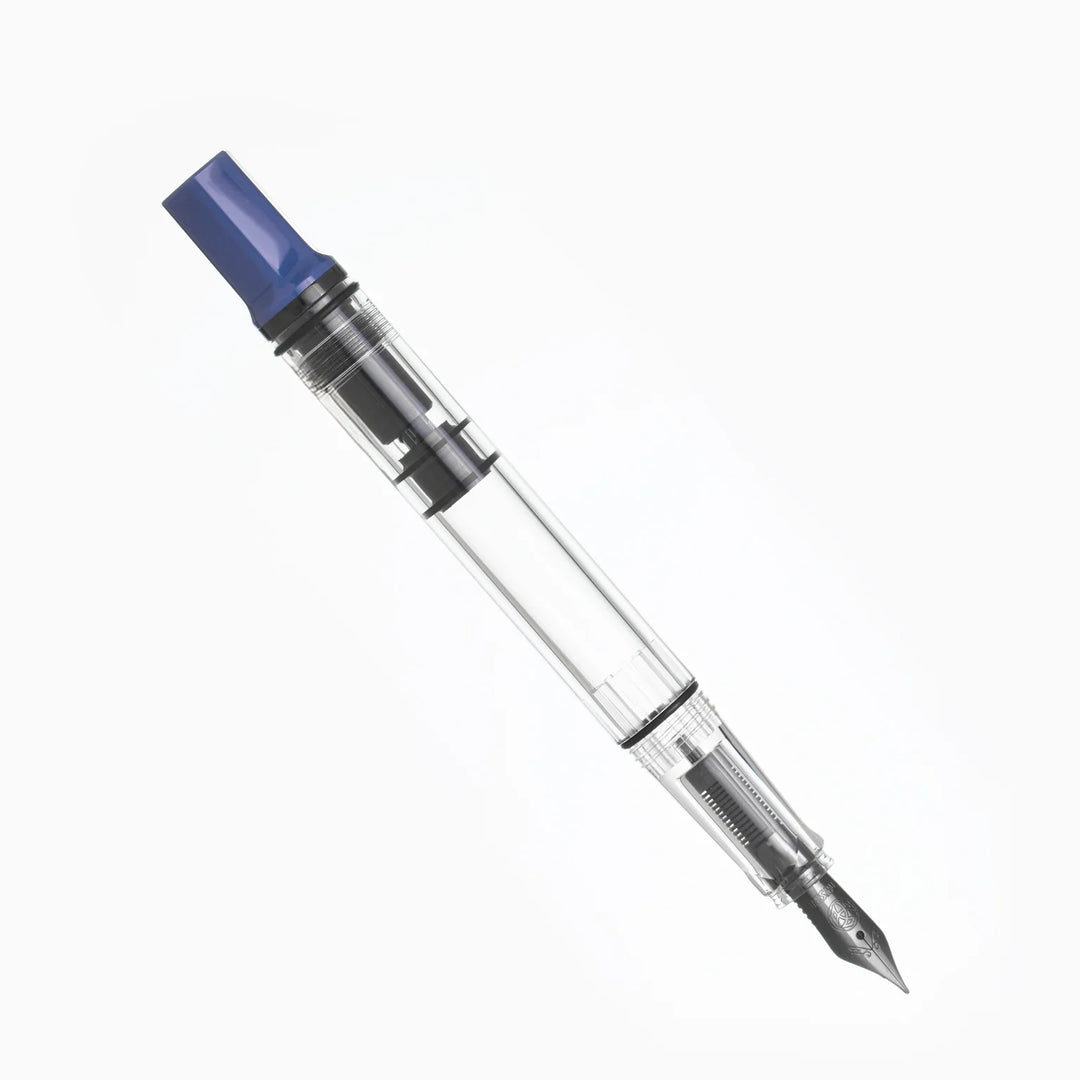 TWSBI ECO Fountain Pen – Slate Blue Onyx, featuring the body, on a white background